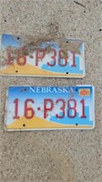 Nebraska license plates