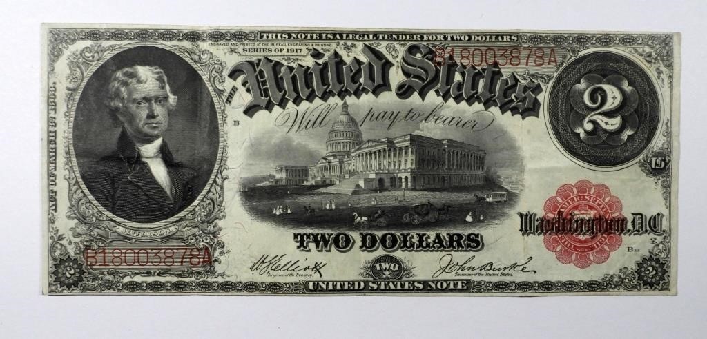 1917 $2 UNITED STATES NOTE