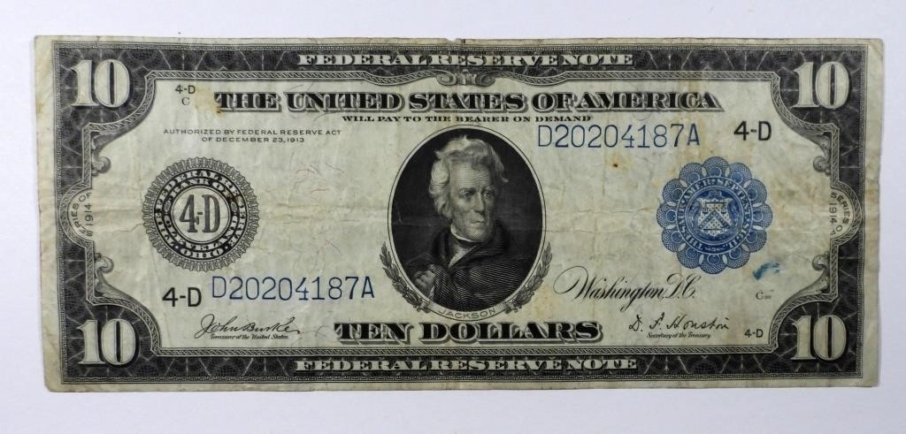 1914 $10 FEDERAL RESERVE NOTE