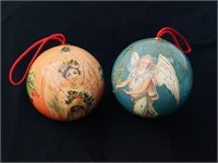 Decoupage Victorian Angel Christmas Ball O