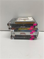 Nine PC games various titles