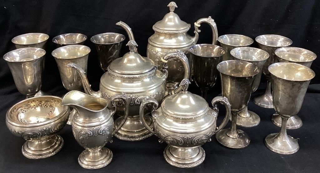 ESTATE AUCTION SILVER, COLLECTIBLES, FURNITURE, ANTIQUES 6/9