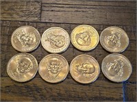 8 US Mint $1 Coins Martin Van Buren 2008-P