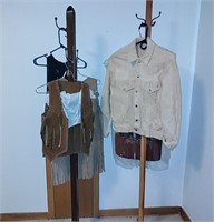Handmade Suede Vests, Jacket, Table Runner