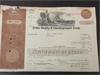 Stock certificate