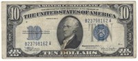 1934-C $10 Silver Certificate Cut Off-Center