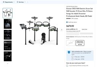 N2525  Donner Electric Drum Set DED-500, Professio