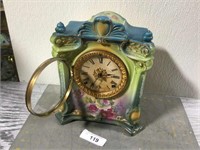 Vintage Royal Bonn Germany porcelain clock