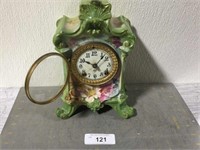 Vintage Royal BonnGermany La Salle porcelain clock