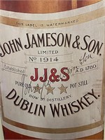 John Jameson and Son Cut Out Bottle Advertisement