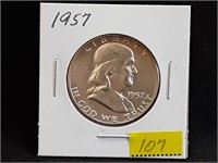 1957 Franklin Half Dollar