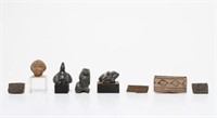Archaistic Stone Carvings & Seals, Group of 8