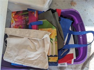 Tote w/ Assorted Bags