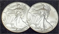 (2) 2023 Silver Eagles