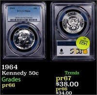 Proof PCGS 1964 Kennedy Half Dollar 50c Graded pr6