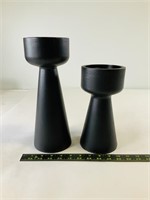 2pcs large and small candle holders