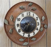United Co. vintage wall electrified wall clock