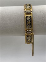 DAMASCENE BRACELET W/ SAFETY CLASP