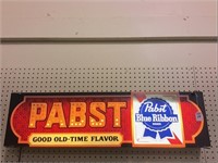 Pabst Blue Ribbon Lighted Wall Hanging Sign