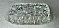 Pressed Glass Butter Dish