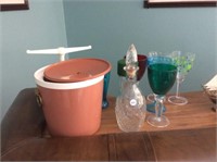 Glasses, Decanter, Ice Bucket, Plastic Wine Glass