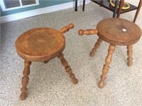 2 Milking Stools/plant Stands