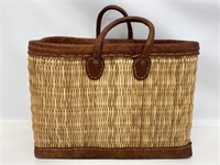 Leather & Weave Lady’s Travel Tote.