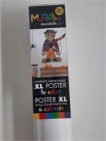27" x 30" Adhesive Coloring Posters- Frankenstein