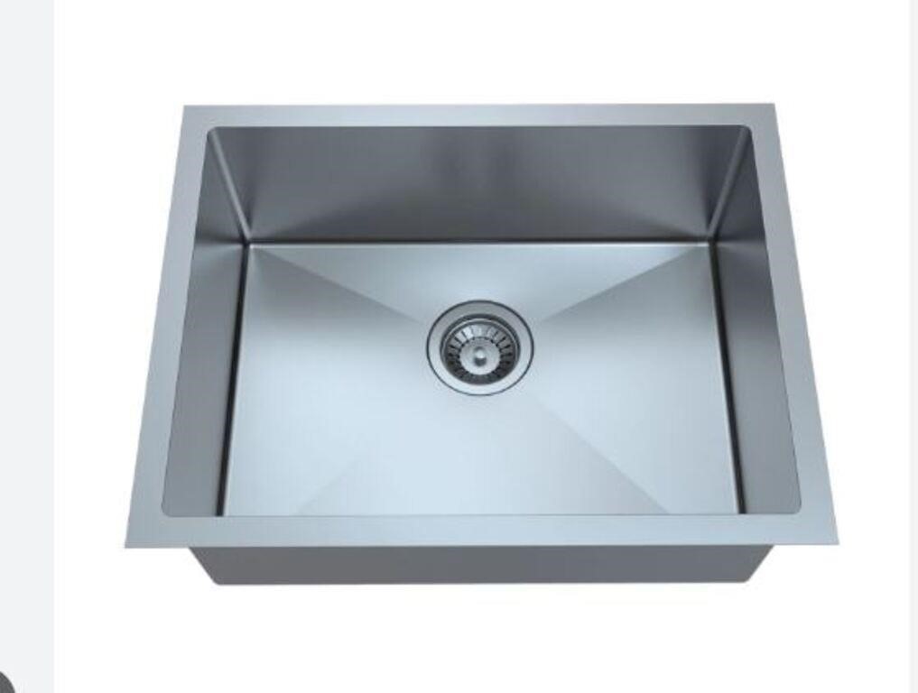 23" x 18" Undermount 16 Gauge Stainless Steel Sink