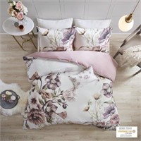 3pc Full/Queen Maddy Cotton Printed Duvet Cover Sk
