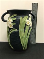Reproduction Roseville Vase, 10" tall