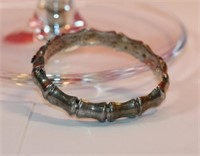 .925 Sterling Bracelet done in bamboo style with