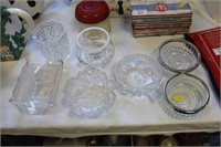 Collection glass bowls etc.