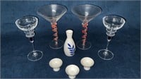 Sake Set and Cocktail Glasses