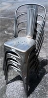 4 Vintage Tolix metal chairs