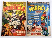 (2) VINTAGE "MISTER MIRACLE" COMIC BOOKS