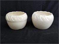 Pair of vintage USA pottery vases