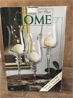 HOME 3 GLASS CANDLE HOLDERS