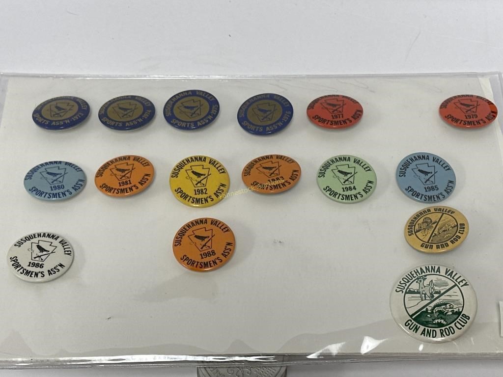 16-Susquehanna Valley Sportsmen Asso pins