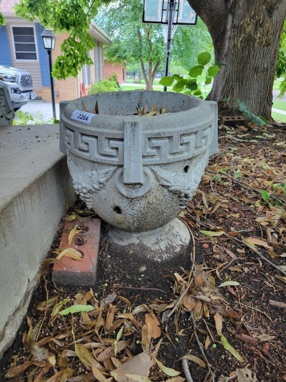 Concrete Planter Approx 16"T