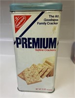 Vintage Premium saltine cracker tin.