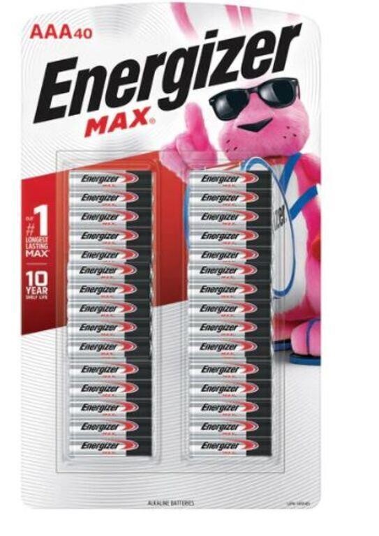 $26 Energizer MAX Alkaline AAA Batteries, 40-Pack