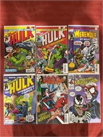 6 bagged and backed comics