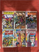 6 bagged and backed comics