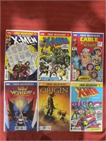 6 bagged and backed comics