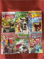 6 bagged and backed comics