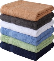 Towel and Linen Mart 100% Cotton 6 Pack Bath Towel