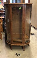 Curved-Glass Curio Cabinet