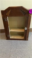WOODEN CASE WITH 2 SHELVES 
NO GLASS FRONT