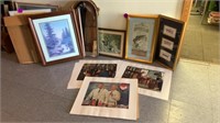 VARIETY OF WALL PICTURE HANGINGS
4 - FRAMED